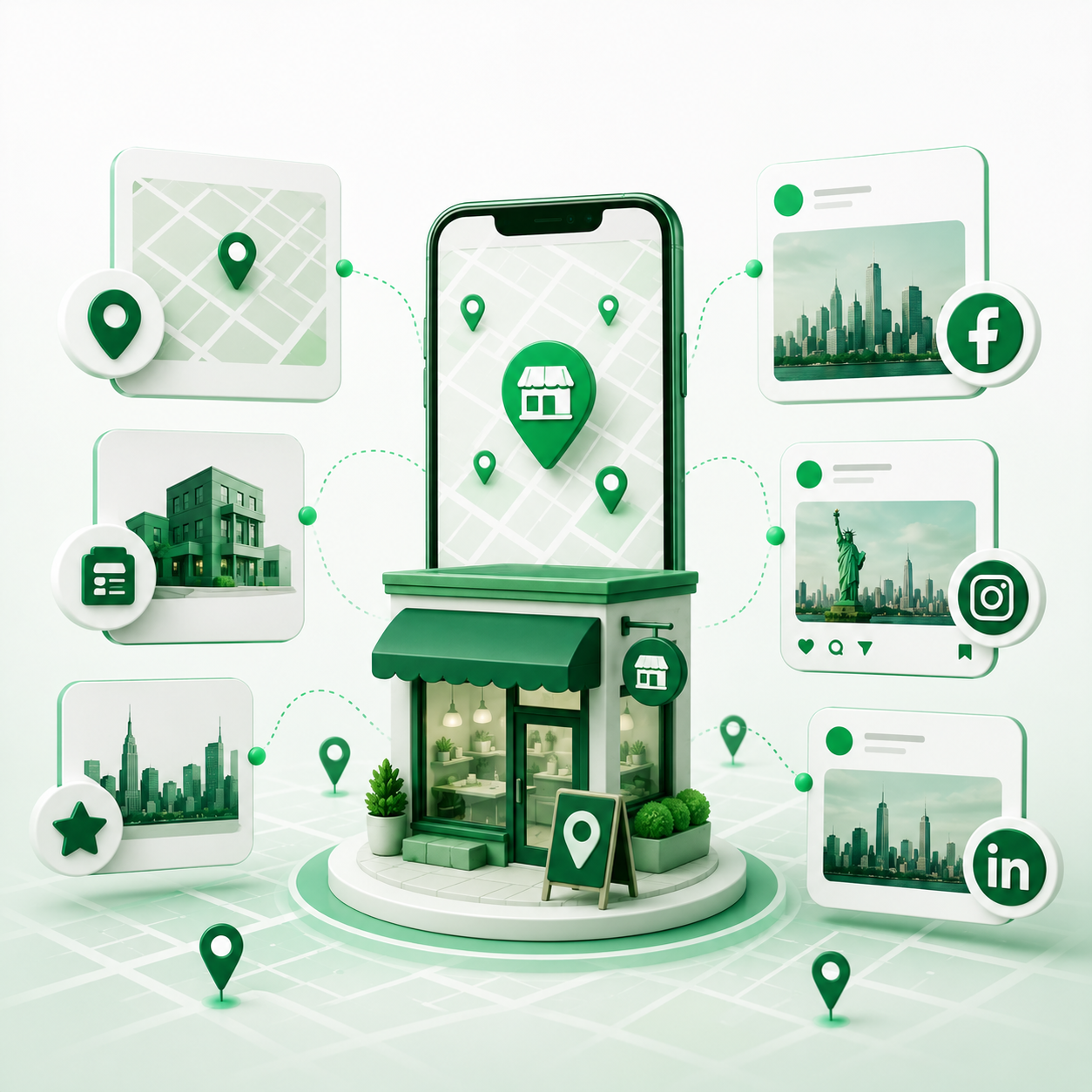 Local business presence across Google Maps and search